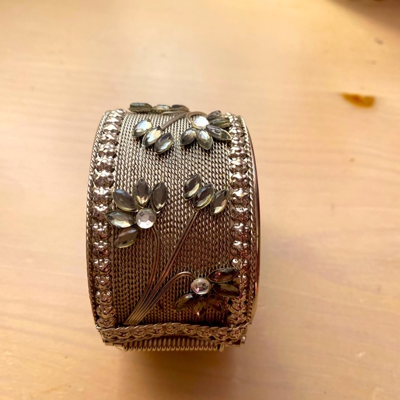 Rhinestone Cuff Bracelet - Picture 7 of 10